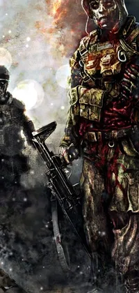 Military Camouflage Squad Military Person Live Wallpaper