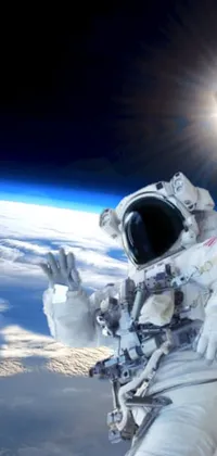 Atmosphere Astronaut Sky Live Wallpaper