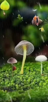 Plant Water Mushroom Live Wallpaper