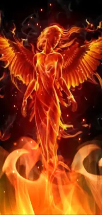 Light Fire Orange Live Wallpaper
