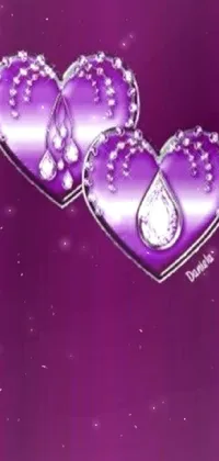 Purple Liquid Petal Live Wallpaper