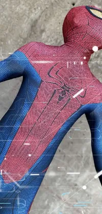 Spider-man Azure Textile Live Wallpaper