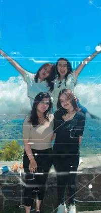 Smile Cloud Sky Live Wallpaper