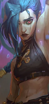 Cartoon Black Hair Cg Artwork Live Wallpaper
