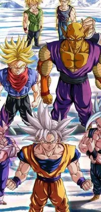 Dragon Ball Z, Goku, Gohan, Vegeta, Trunks 4K wallpaper download