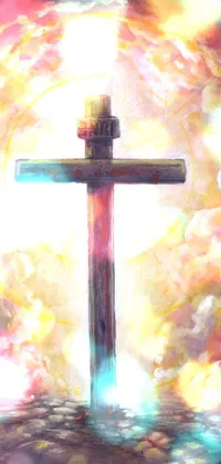 Cross Religious Item Paint Live Wallpaper