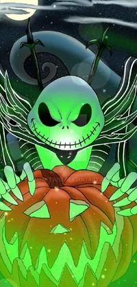 Green Organism Art Live Wallpaper