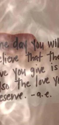 Handwriting Cloud Gesture Live Wallpaper