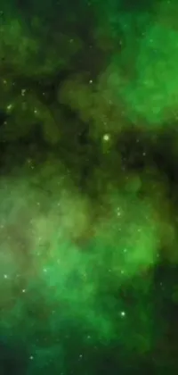 Green Astronomical Object Nebula Live Wallpaper