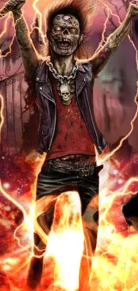 Art Fire Cg Artwork Live Wallpaper