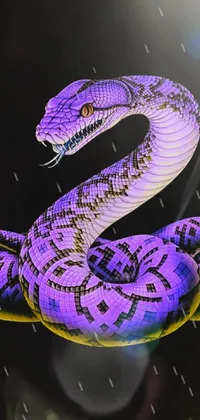 Purple Snake Organism Live Wallpaper