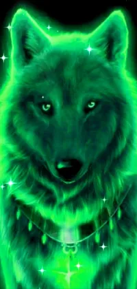 Dog Light Green Live Wallpaper