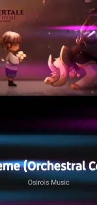 Light Purple Cartoon Live Wallpaper