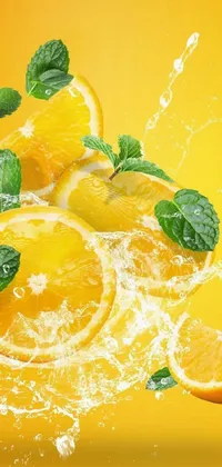 Orange Food Liquid Live Wallpaper
