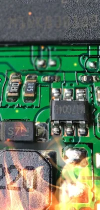 Green Audio Equipment Circuit Component Live Wallpaper