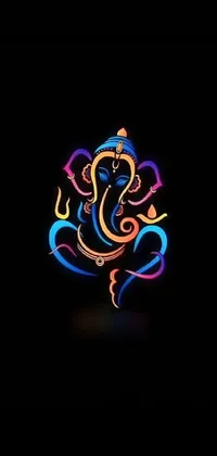 Art Neon Electric Blue Live Wallpaper