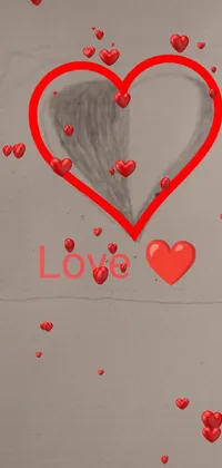 Red Love Pattern Live Wallpaper