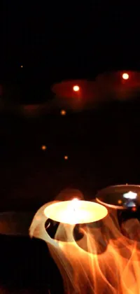 Orange Red Light Live Wallpaper