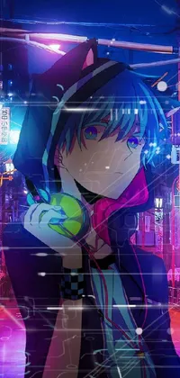 Purple Violet Art Live Wallpaper