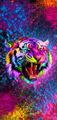 Painting Purple Felidae Live Wallpaper