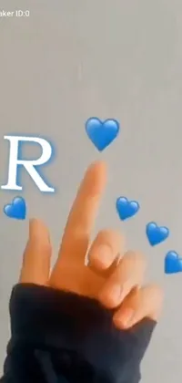 Cloud Azure Finger Live Wallpaper