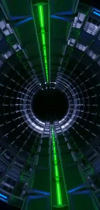 Electric Blue Space Symmetry Live Wallpaper