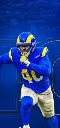 Download Los Angeles Rams Football Headgear Wallpaper