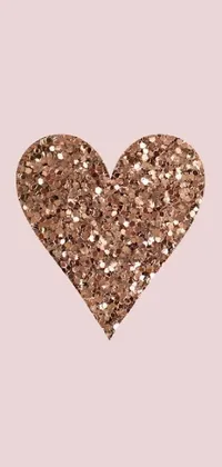 Golden Renaissance Heart on Pink Live Wallpaper - free download