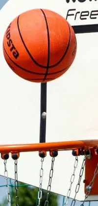 White Basketball Sports Equipment Live Wallpaper