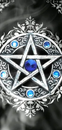 Art Electric Blue Symmetry Live Wallpaper