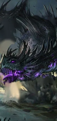 Mythical Creature Nature Purple Live Wallpaper