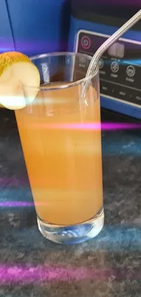 Tableware Liquid Orange Drink Live Wallpaper