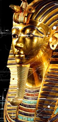 Human Body Sculpture Gold Live Wallpaper