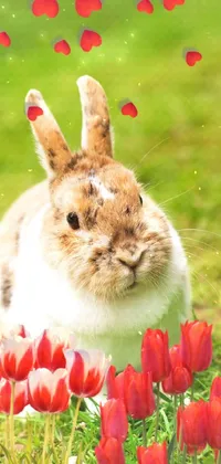 Flower Plant Rabbit Live Wallpaper