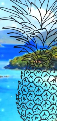 Water Pineapple Sky Live Wallpaper