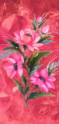 Flower Plant Paint Live Wallpaper