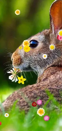 Flower Plant Rabbit Live Wallpaper