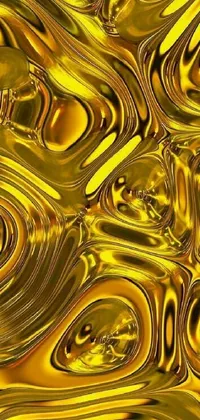 Liquid Gold Yellow Live Wallpaper
