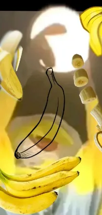 Banana White Food Live Wallpaper
