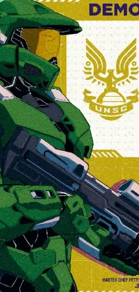 Green Air Gun Cartoon Live Wallpaper