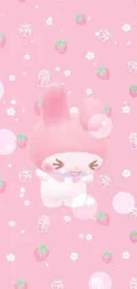 Textile Pink Art Live Wallpaper