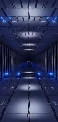 Blue Purple Line Live Wallpaper