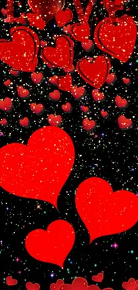 Red Art Font Live Wallpaper