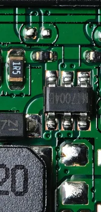 Green Circuit Component Hardware Programmer Live Wallpaper