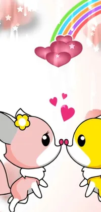 White Happy Organism Live Wallpaper
