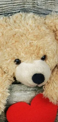 Toy Teddy Bear Red Live Wallpaper