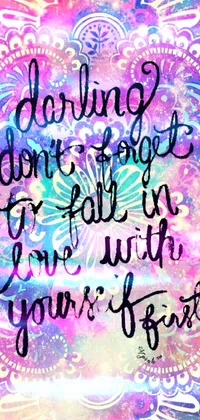 Handwriting Purple Font Live Wallpaper