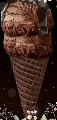 Food Sorbetes Ice Cream Cone Live Wallpaper