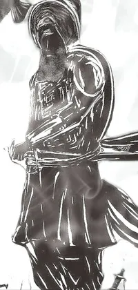 Arm White Black Live Wallpaper