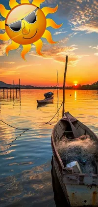 Water Sky Boat Live Wallpaper